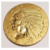 1915 $5 Gold Indian Head High Grade