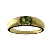 10kt Gold Natural Peridot Dinner Ring