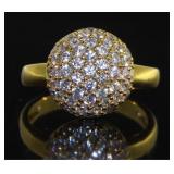 Elegant 1.00 ct White Topaz Pave