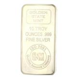 10 Ounce - Golden State Mint .999 Fine Silver Bar