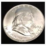 1960-D Franklin Silver Half Dollar