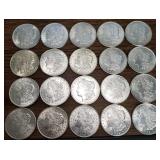 Roll Of 20 1921 Morgan Silver Dollars Gem BU