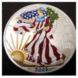 2003 Colorized American Silver Eagle
