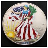 2014 Colorized American Silver Eagle