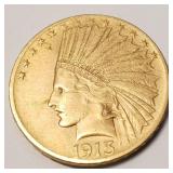 1913 $10 Gold Indian