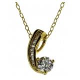 Beautiful White Topaz Baguette Designer Necklace