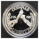 1988-S Olympic Silver Proof Dollar