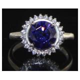 Round Brilliant 2.00 ct Tanzanite Solitaire Ring