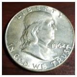 1962-D Franklin Silver Half Dollar