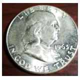 1963 Franklin Silver Half Dollar