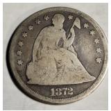 1872 Seated Liberty Dollar