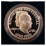 1990-P Eisenhower Silver Proof Dollar