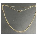 10kt Gold 18" Chain