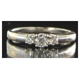 14kt Gold Past Present Future Diamond Ring