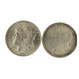 1890 & 96 Morgan Silver Dollar
