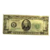 Series 1934 Green Seal $20 Federal Reserve Note