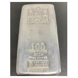 100 Ounce - RMC Metals .999+ Fine Silver Bar