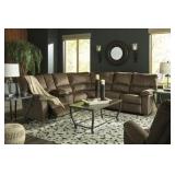 Ashley 57202 Mocha DBL REC Sectional w/Console