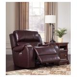 Ashley 736 LEATHER Pwr Recliner w