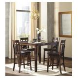 Ashley D384 Bennox 5 pc Counter Height Dining Set