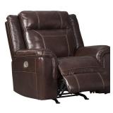 Ashley 717 LEATHER PWR Recliner w