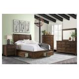 Queen Elements Sullivan 5 pc Storage Bedroom Suite