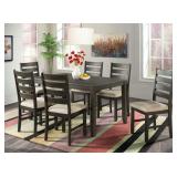 Elements Brock 7 pc Dining Table & 6 Chairs