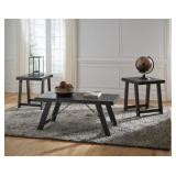 Ashley T351 Farmhouse 3 pc Coffee & 2 End Tables