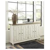 Ashley A40003268 Large 70" Antique White Cabinet