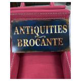 Antique Brocante Metal Sign