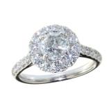 14kt White Gold 1.70 ct Round Diamond Ring