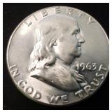 1963 Franklin Silver Half Dollar