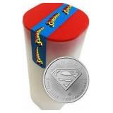 One Ounce - .999 Fine Silver Superman Coin