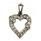 14kt Gold 1.00 ct Diamond Heart Pendant *Nice