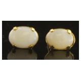 10kt Gold Opal Stud Earrings