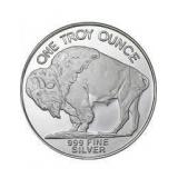 One Ounce - Buffalo .999 Fine Silver Round