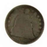 1858 Seated Liberty Silver Half Dime