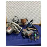 Crate of Tools Saws, Drill, Copper Funnel & More