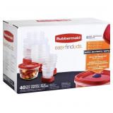 Rubbermaid 40 pc Set *Easy Find Lid