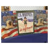 (3) Metal Wall Decor