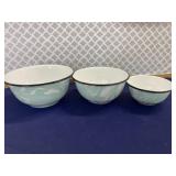 (3) Pc Metal Mixing Bowl Set