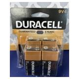 (4) 9 Volt Batteries