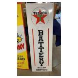 Large Texaco Battery Sign