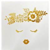 14" X 14" Flower Girl Canvas Art