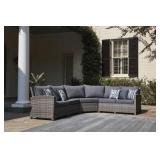 Ashley p440 Large 3 pc Outdoor Sectional Sofa