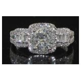 14kt White Gold 2.31ct Round Diamond RIng