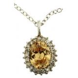 Genuine Golden Citrine Designer Pendant