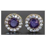 Elegant 2.50 ct Amethyst Stud Earrings