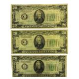 Series 1934 $20 Green Seal Federal Reserve Note