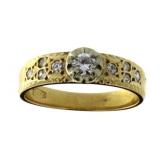 14kt Gold Antique Diamond Dinner Ring